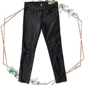 Rag & Bone the skinny in rock with holes size 26